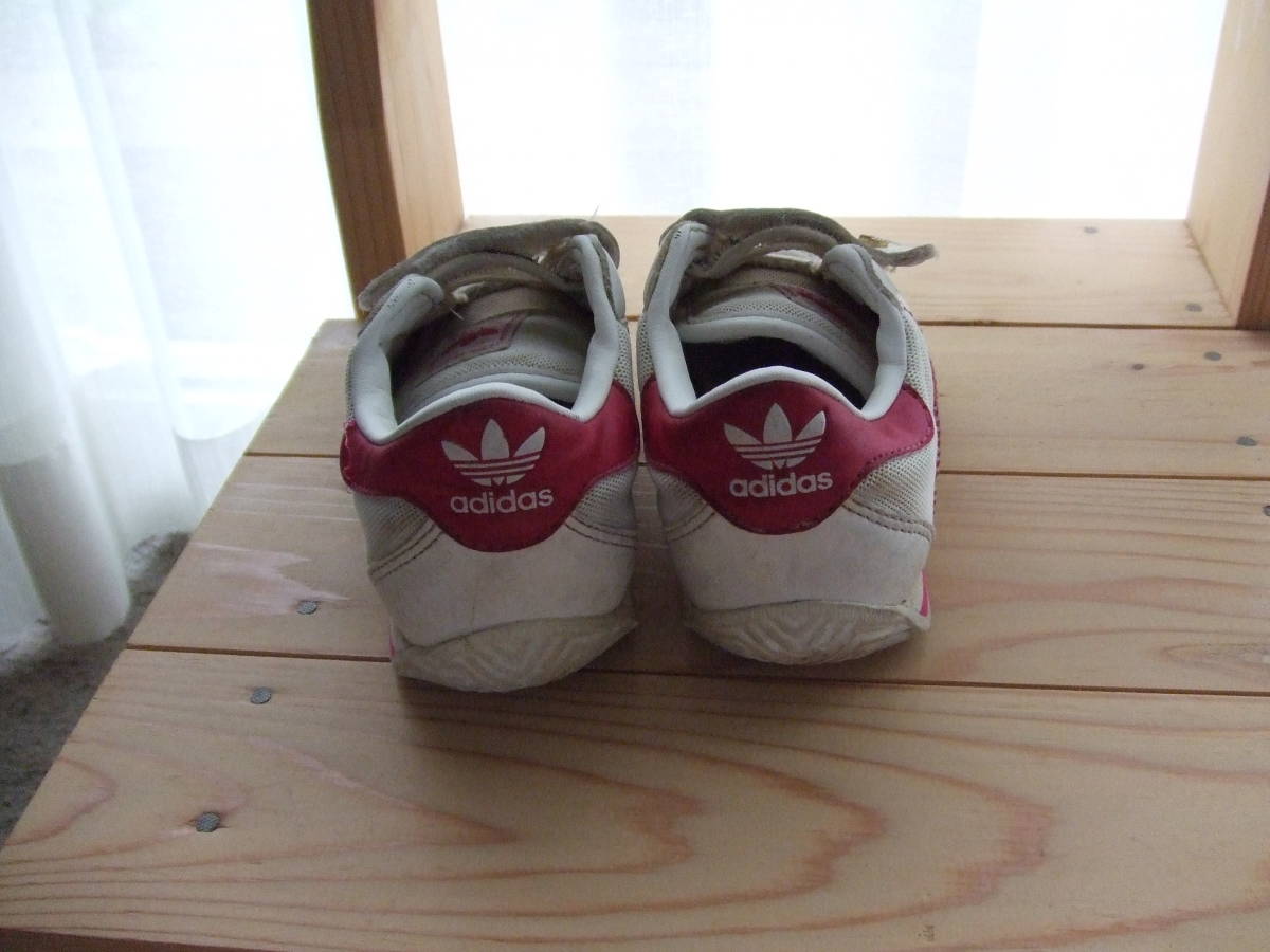 adidas*アディダス*ピンク*女の子*USED*かっこいいスニーカー*15cm*の画像2