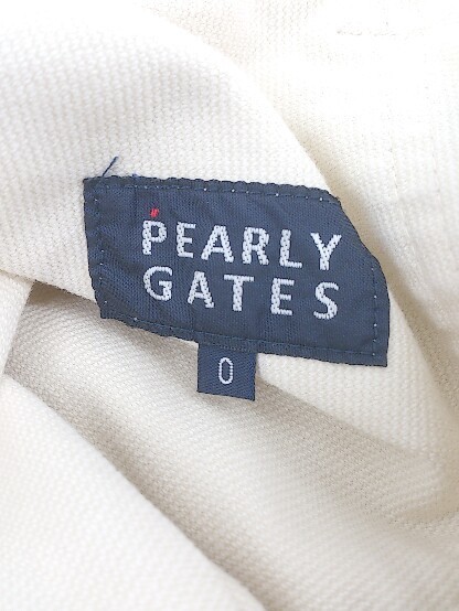 ◇ pearly gates パーリーゲイツ コットン パンツ サイズ0 クリーム レディース 1002800852529_画像7