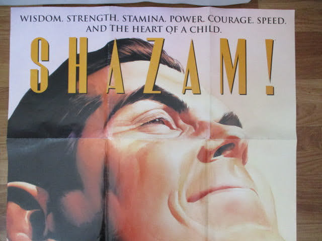 ◆SHAZAM！ 映画ポスター◆シャザム POWER OF HOPE 約99×66㎝ スーパーマン バットマン レア 稀少 当時物♪H-71013_画像2