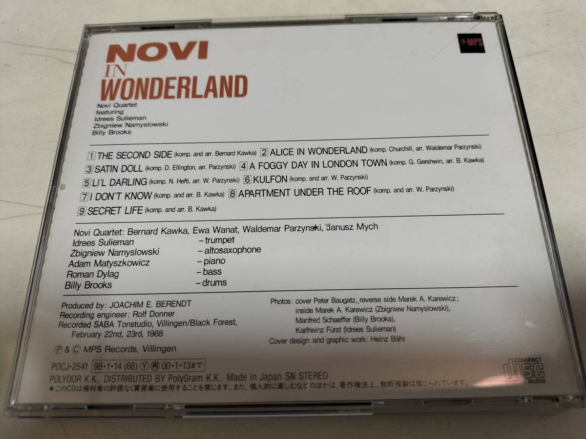ジャズ国内盤CD Novi Singers In Wonderland 帯付き　ボーカルグループ