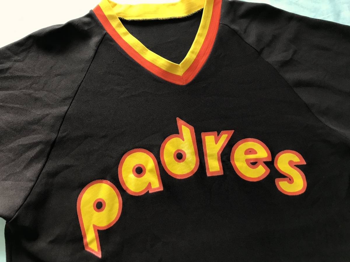 80s USA製 サンディエゴ パドレス ビンテージ ベースボール シャツ Sand-Knit 1980' MLB San Diego Padres Baseball Jersey ダルビッシュ_画像7