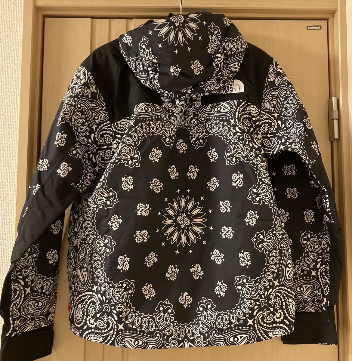 Supreme THE NORTH FACE BANDANA Mountain PARKA Black Sサイズ 美中古 シュプリーム ノースフェイス  バンダナ マウンテン パーカー