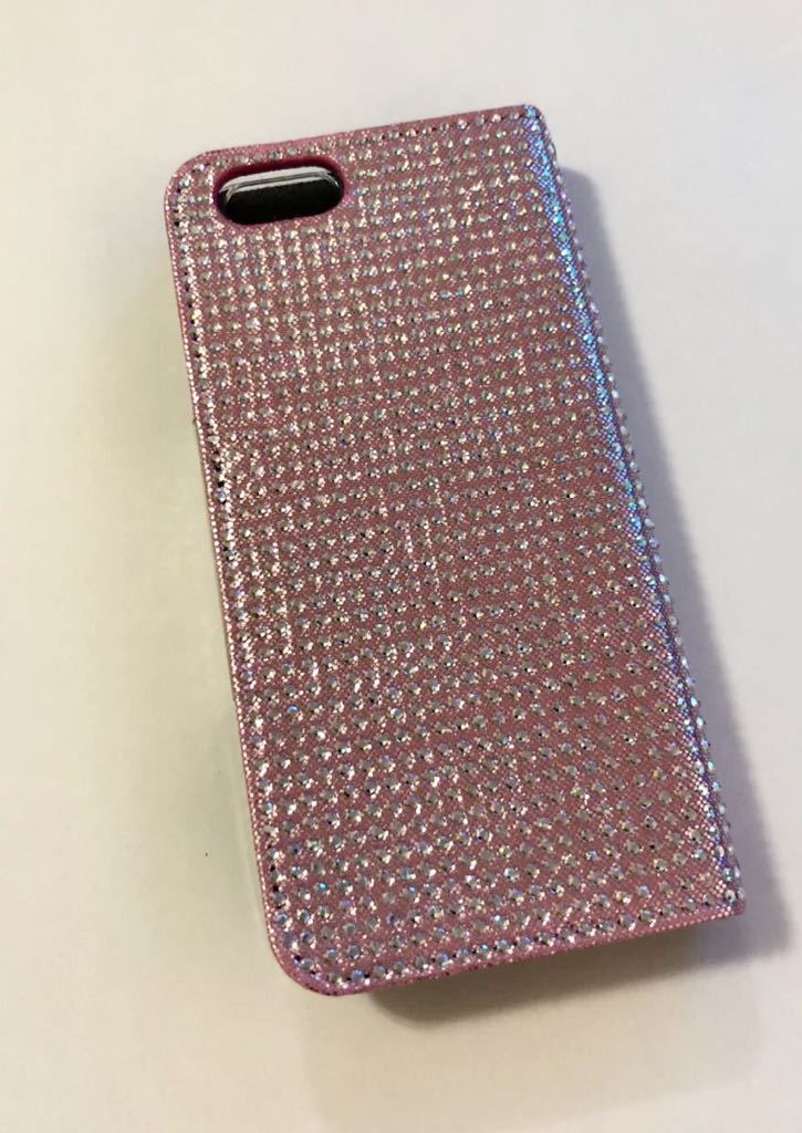 Iphone6 Iphone6s手帳ケース 上品キラキラケース ピンク 手帳型スマホケース 手帳型iphoneケース 大人可愛い シンプルお洒落なケース 定番キャンバス