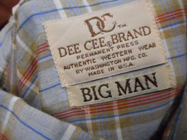 DEE CEE チェック ウェスタンシャツ サイズ 18－34 ビッグサイズ_画像4