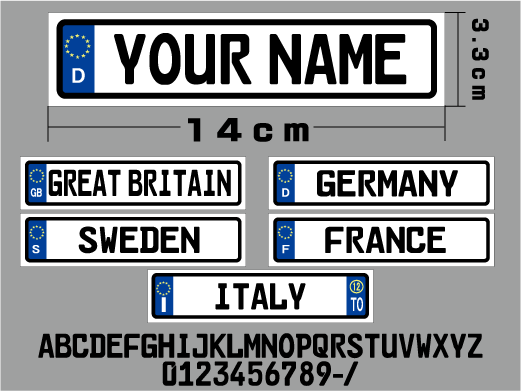 * Mini размер * евро plate стикер желающий номер изготовление Europe импортированный автомобиль .! имя наклейка название inserting команда стикер и т.п. * EU(4