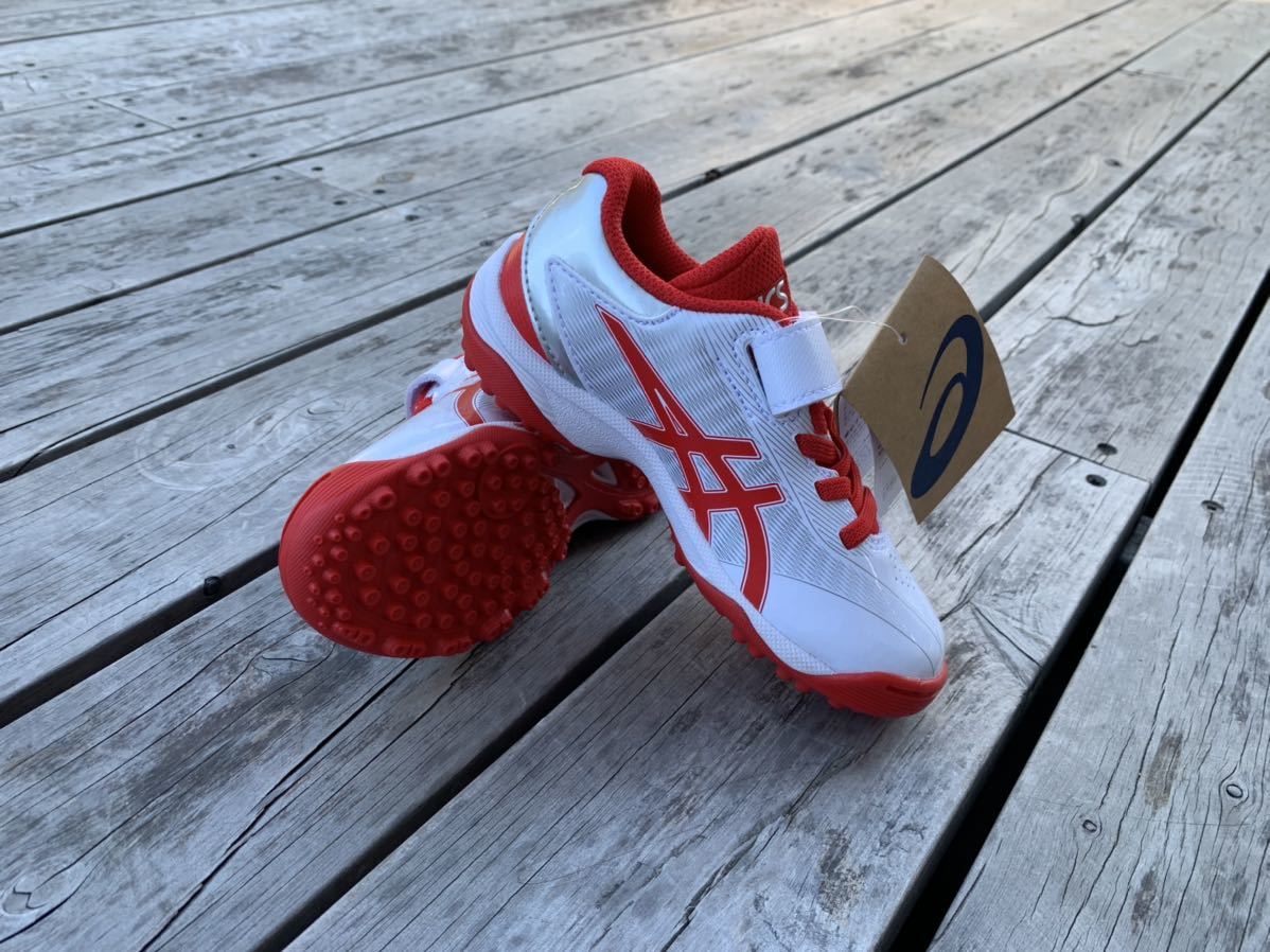 [Новая] Asics Baseball Training Shoes Junior Star Shine TR2 1124A009 (White X Red)