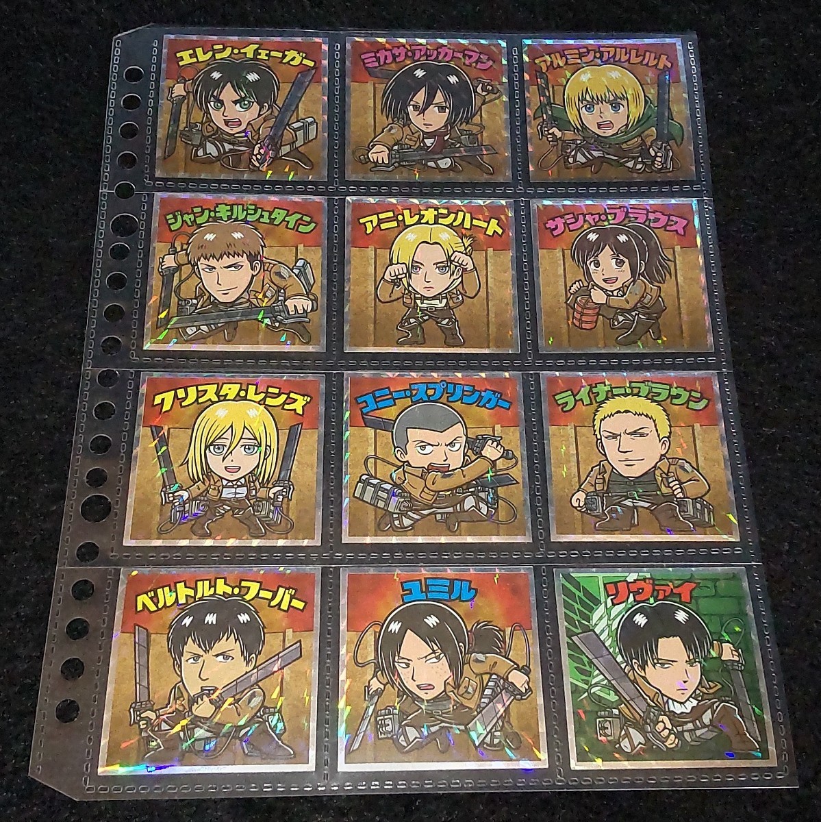 進撃の巨人マン 絶望の炎編 全24種&希望の翼編 全24種 フルコンプリート!