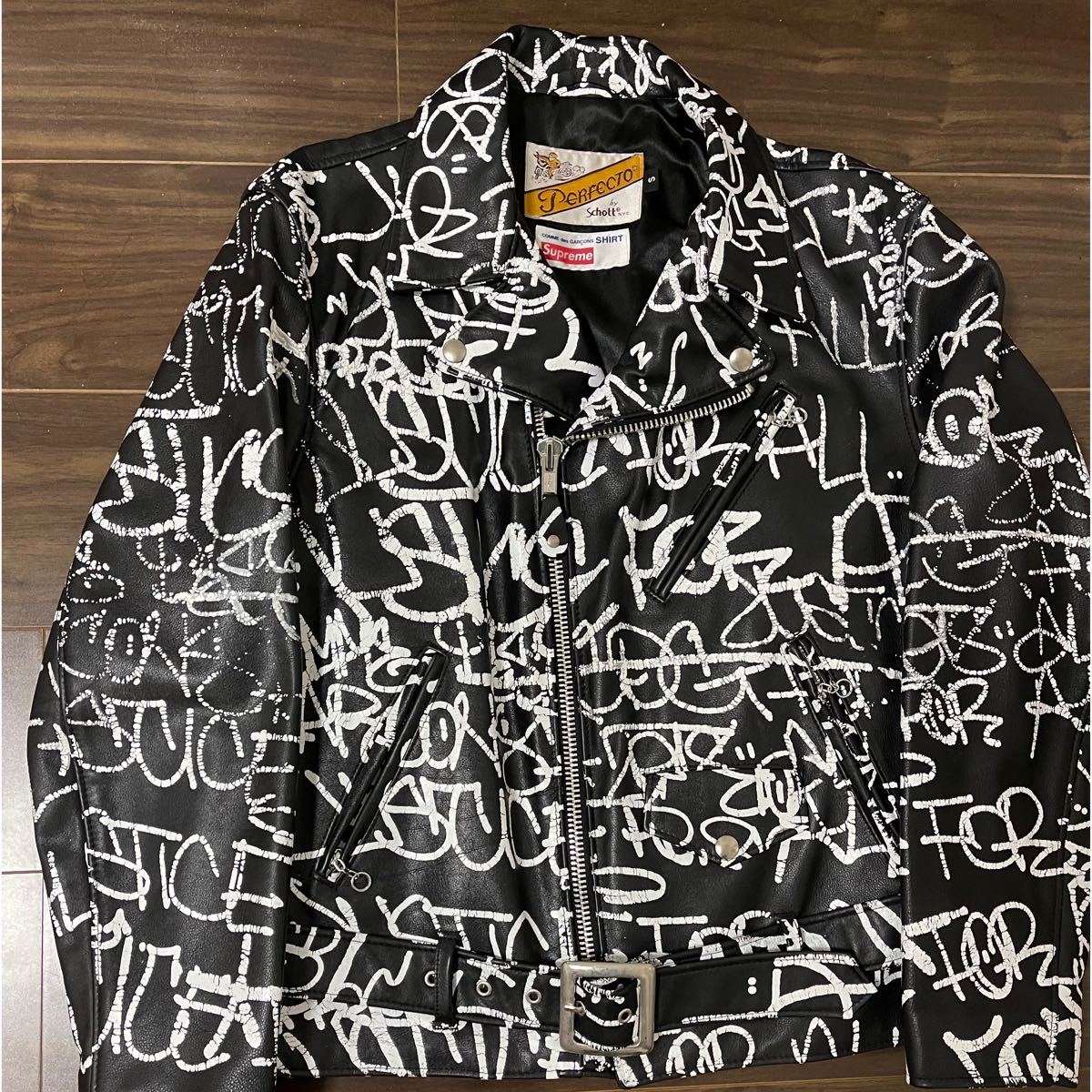 シュプリーム ギャルソン　ショット　ライダースジャケット       Supreme ギャルソン Schott JACKET