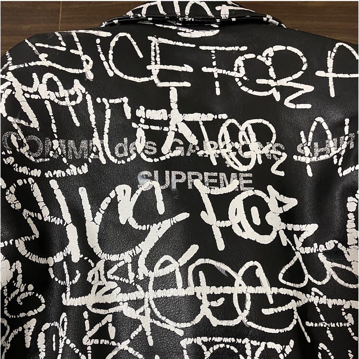 シュプリーム ギャルソン　ショット　ライダースジャケット       Supreme ギャルソン Schott JACKET