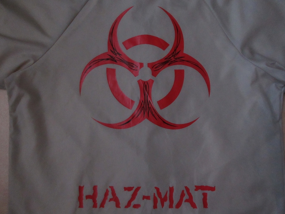 新作 90's USA製 HAZ-MAT BIOHAZARDロゴ ナイロン コーチ ジャケット ウエア
