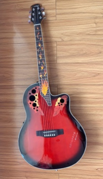 フォークギター1個 グレープホール 初心者・入門用 41インチ 薄型で持ちやすい 22フレット カラー選択OK！_画像1