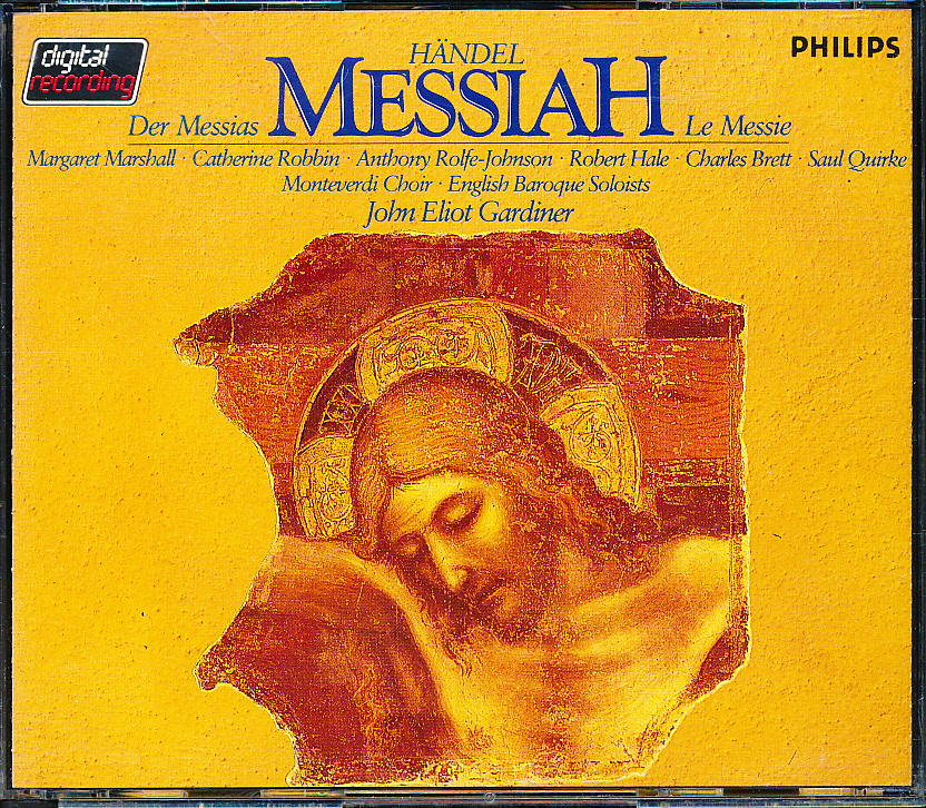 最安値で  西独初期盤　ヘンデル　オラトリオ「メサイア」　ガーディナー　3CD　青盤 声楽