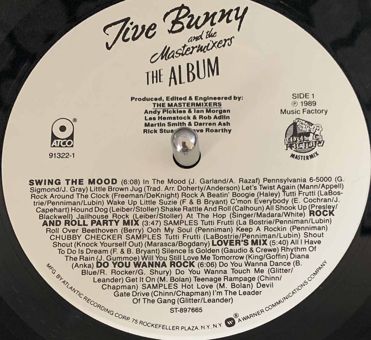 JIVE BUNNY AND THE MASTERMIXERS、LP、THE ALBUM、ネオロカ、ロカビリー、クラブヒット、1989年、MUSIC FACTORYの画像3