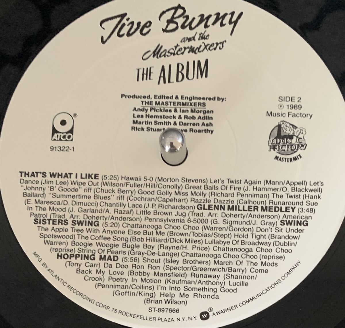 JIVE BUNNY AND THE MASTERMIXERS、LP、THE ALBUM、ネオロカ、ロカビリー、クラブヒット、1989年、MUSIC FACTORYの画像4
