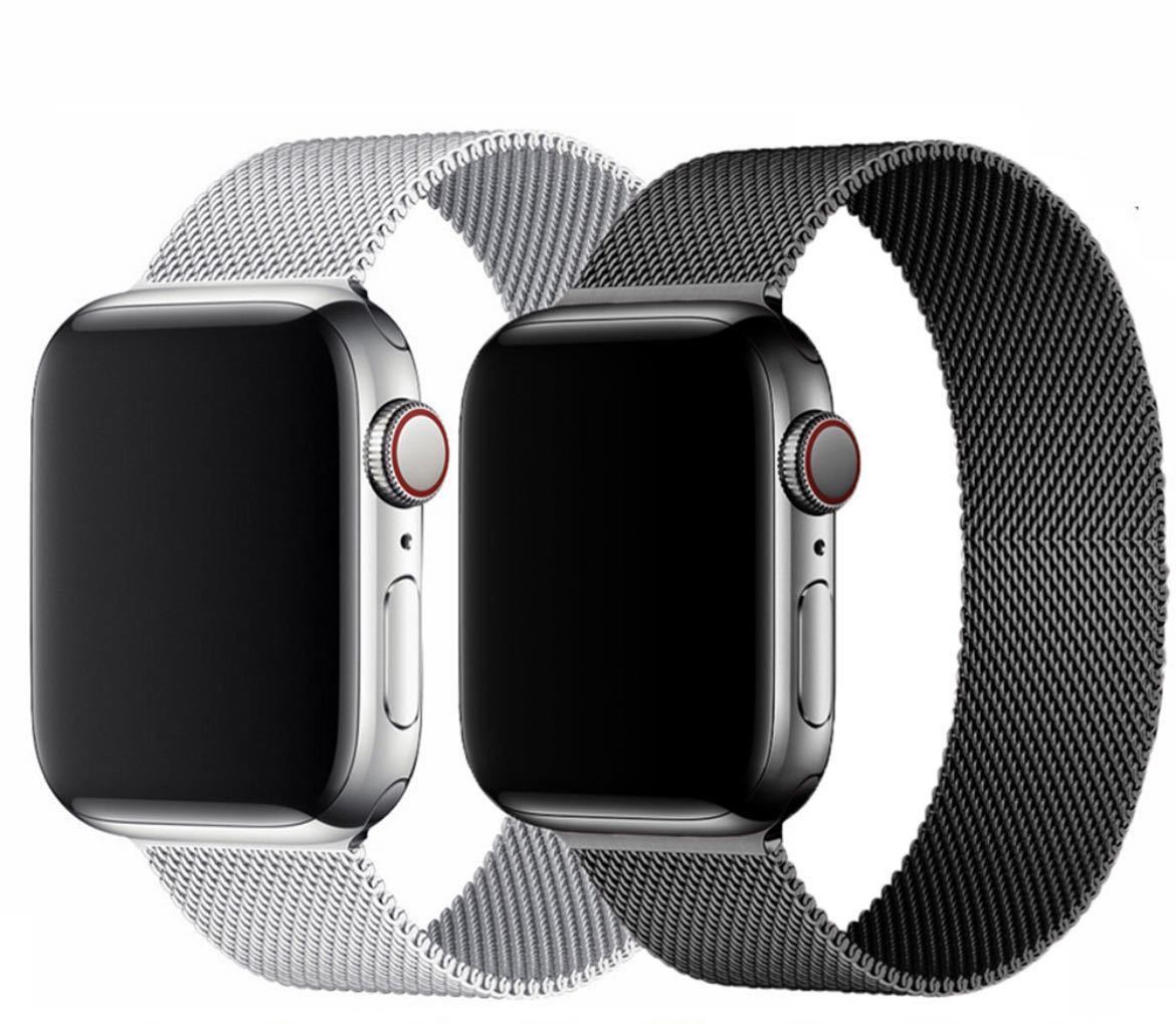 Apple Watch バンド　ステンレス金属ベルト　38/40/41mm 磁石2本　高品質　通気性良い