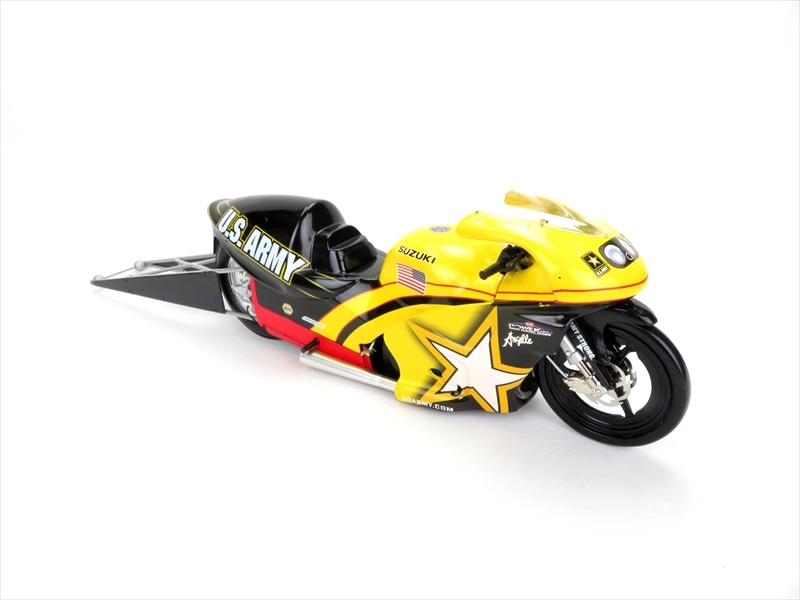 送料無料＞ Suzuki NHRA Pro Stock Motorcycle 1:9スケール ダイ
