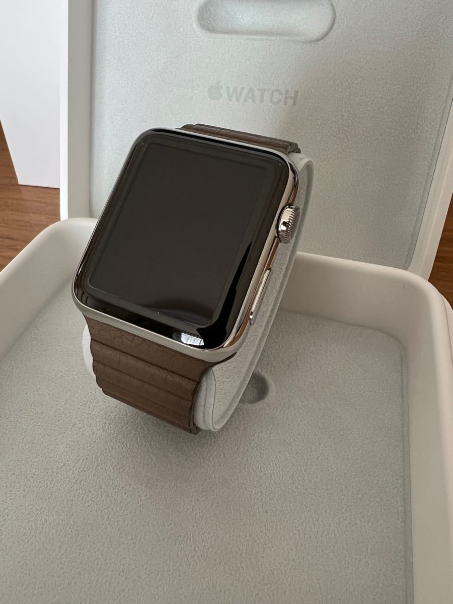 デジタル Apple - AppleWatch 42mm 第一世代 ステンレスモデルの通販