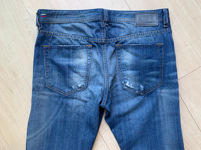あす楽対応】 0858N “BUSTER” DIESEL 美品 Blue 岡山デニム ディーゼル
