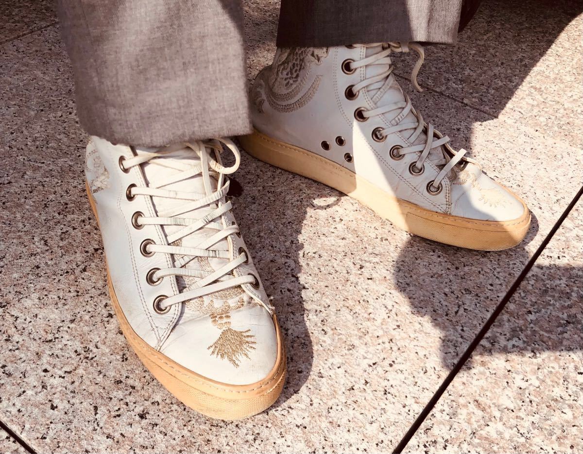 定価9万超】グッチ テニス 1977 Gucci スニーカー グッチ ハイトップ