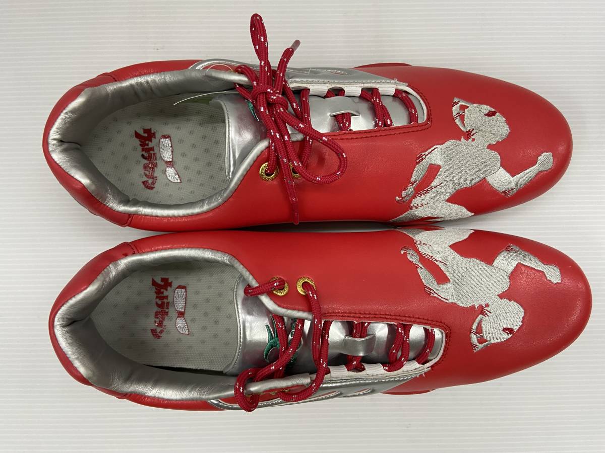 * super rare! Dragon Bear -do. Ultraman 7. collaboration limitation shoes 27.5. red color thin . neat unique 1 pair ... ornament .....!