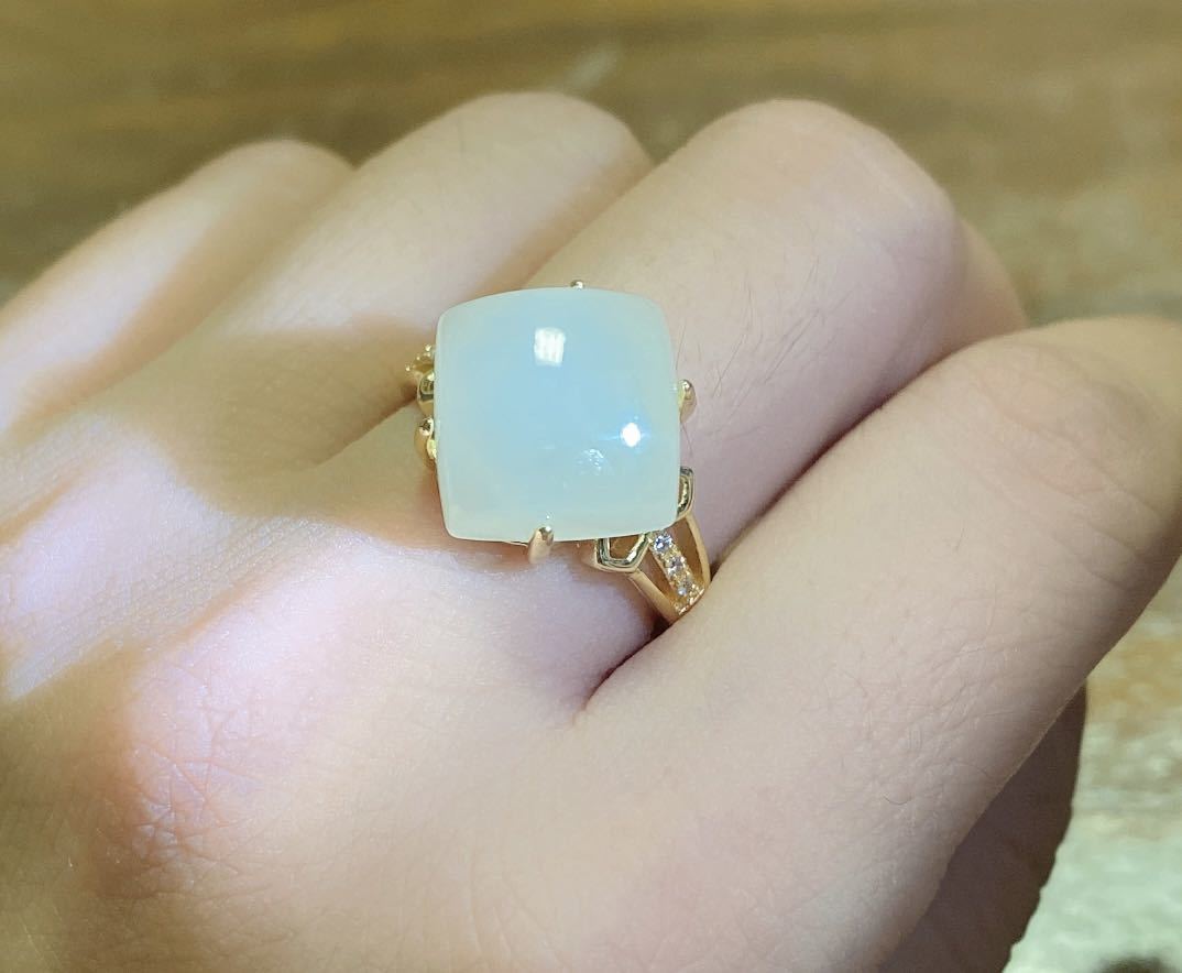天然無処理 高級品和田玉羊脂白玉 キューブ 指輪リング|Yahoo 天然無処理 高級品和田玉羊脂白玉 キューブ 指輪リング|Yahoo