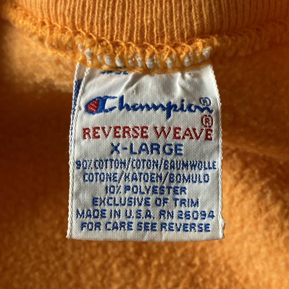 美品 珍色 レアカラー 90's Champion チャンピオン REVERSE WEAVE