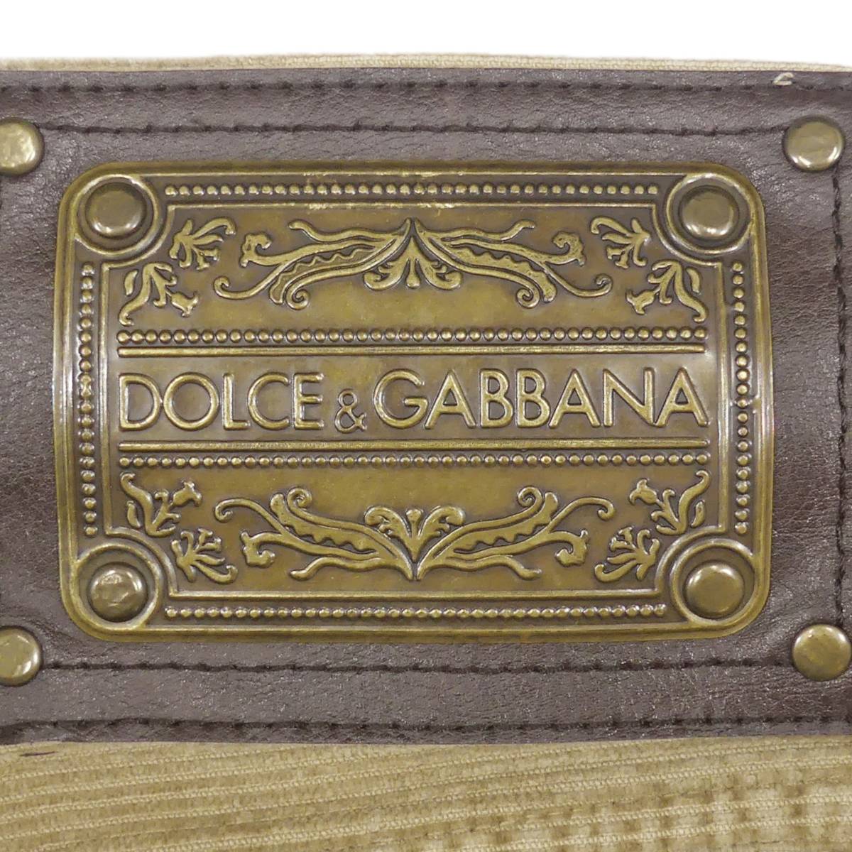 即決★イタリア製 DOLCE&GABBANA★W32位 コーデュロイパンツ ドルチェアンドガッバーナ ドルガバ メンズ 46 パンツ ボトムス ベージュ