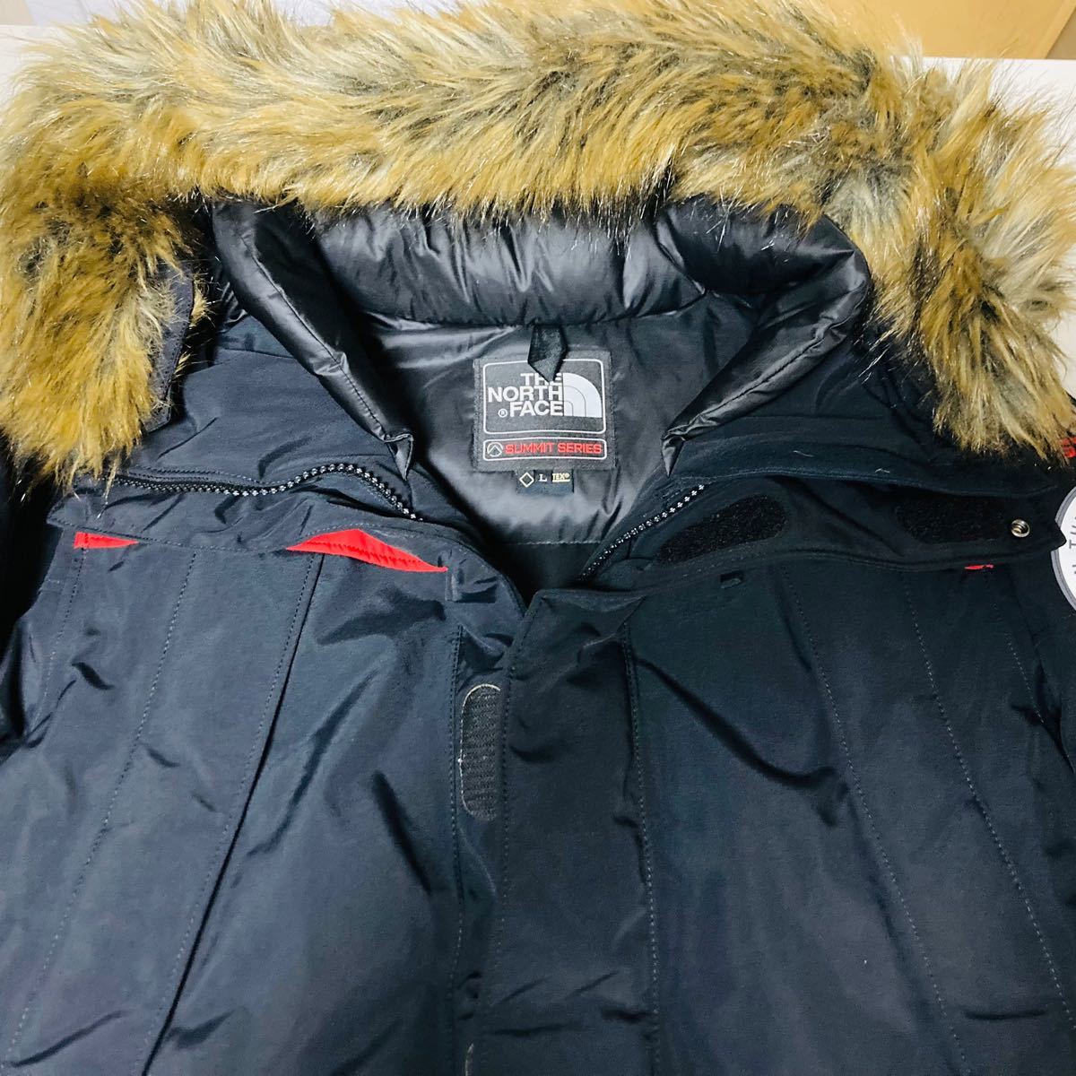 美品 ゴアテックス ノースフェイス アンタークティカパーカ L 赤 美品 ゴアテックス ノースフェイス アンタークティカパーカ L 赤