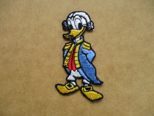 70s Walt Disney Character Appliquesドナルドダック ヴィンテージ パッチ刺繍ワッペン/偉人ドナルドDisneylandディズニーStreamline S17_画像1