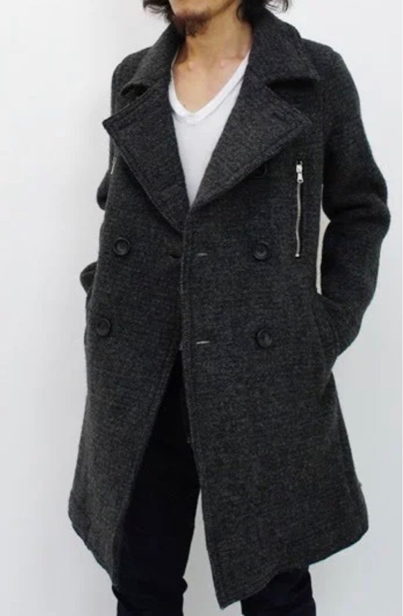 超美品 名作 定価92400円 junhashimoto 13AW BLANKET DOUBLE COAT