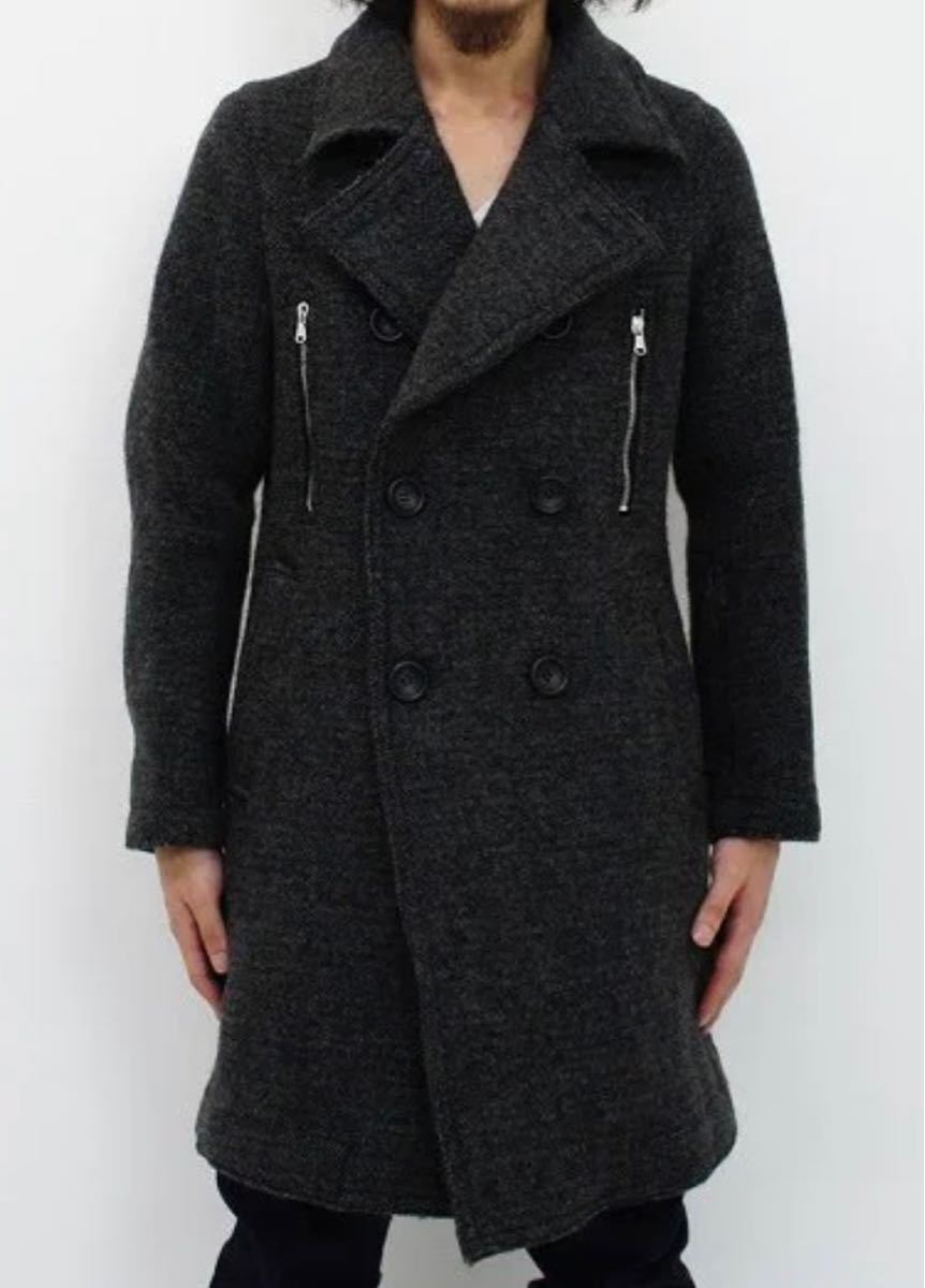 超美品 名作 定価92400円 junhashimoto 13AW BLANKET DOUBLE COAT