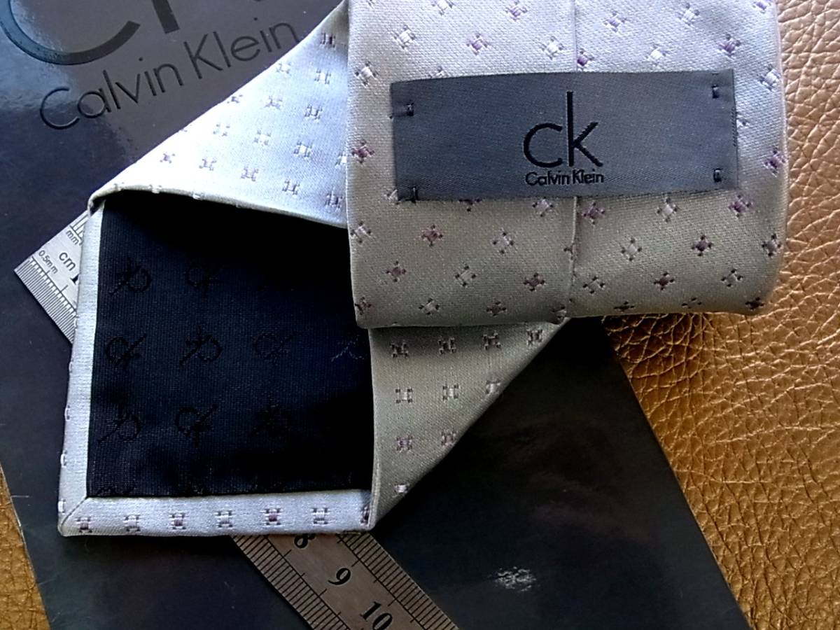 !NH0237 superior article ③![ popular middle small 8.7.] Calvin Klein [CK]. necktie! narrow tie!