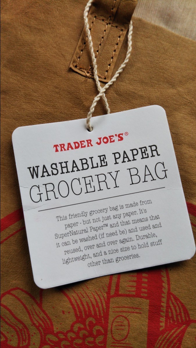 トレーダージョーズ TRADER JOE''S  ウォッシャブルエコバッグ  トートバッグ【新品】【未使用】