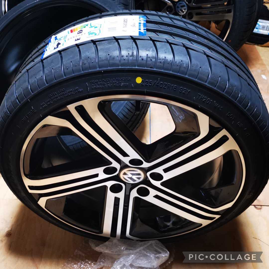 新品 VW ワーゲン ゴルフ5 ゴルフ6 ゴルフ7 18インチ 4本セットタイヤ付き!▼225/40R18 225/40R18_画像5