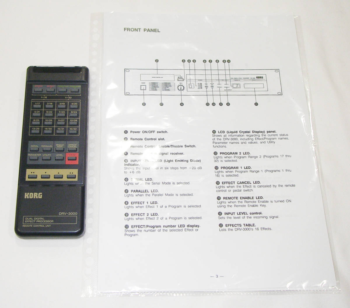 Yahoo!オークション - KORG DRV-3000 DUAL DIGITAL EFFECT Yahoo!オークション - KORG DRV-3000 DUAL DIGITAL EFFECT