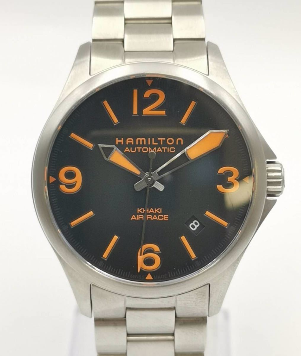 美品　HAMILTON　ハミルトン　H762350　カーキ　エアレース　自動巻き　時計