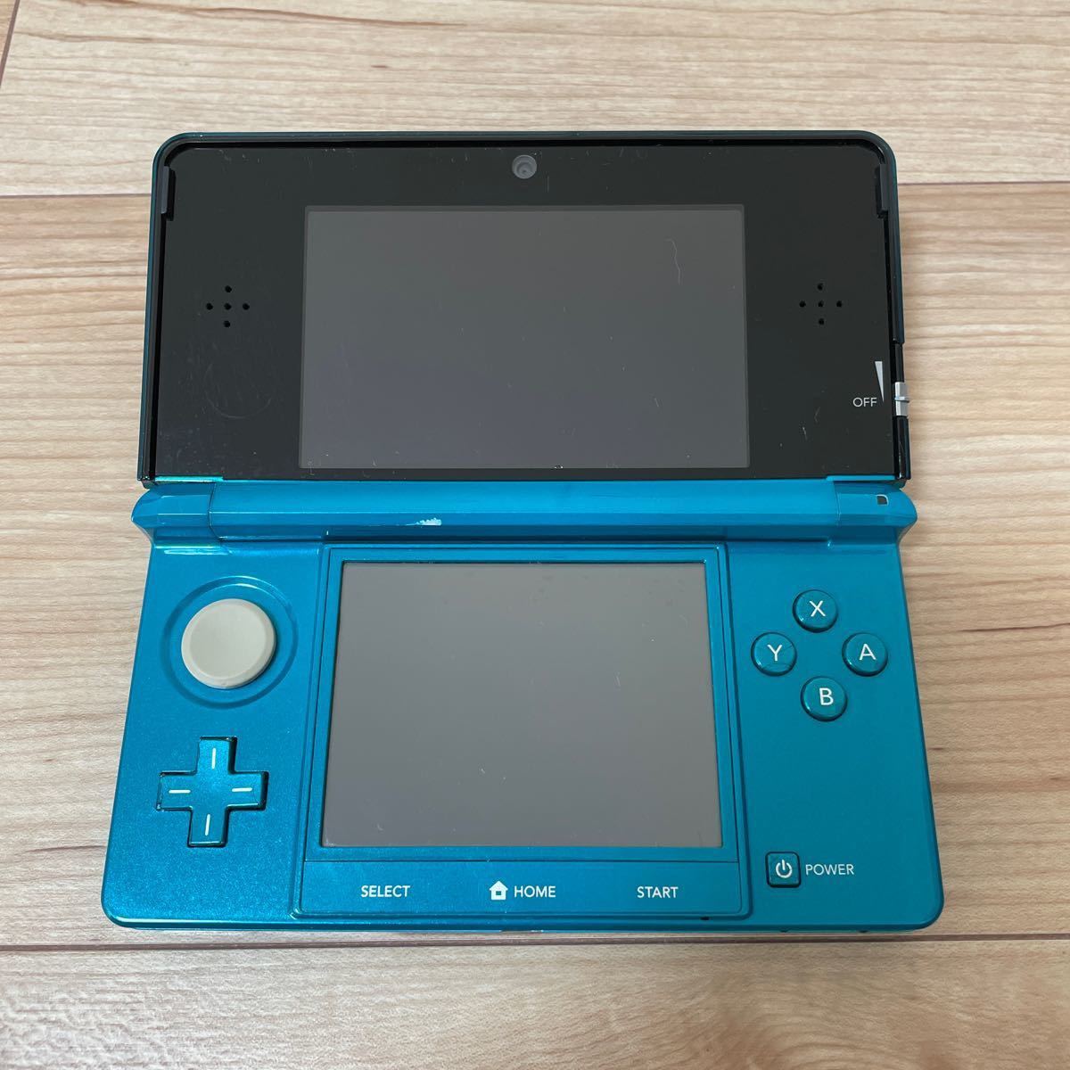 SDカードと充電器付き】 ニンテンドー 3DS 本体 アクアブルー 【fw