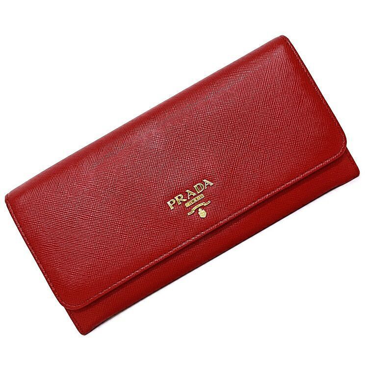 プラダ 長財布 - 1MH132 レッド レザー www.gastech.com.tr