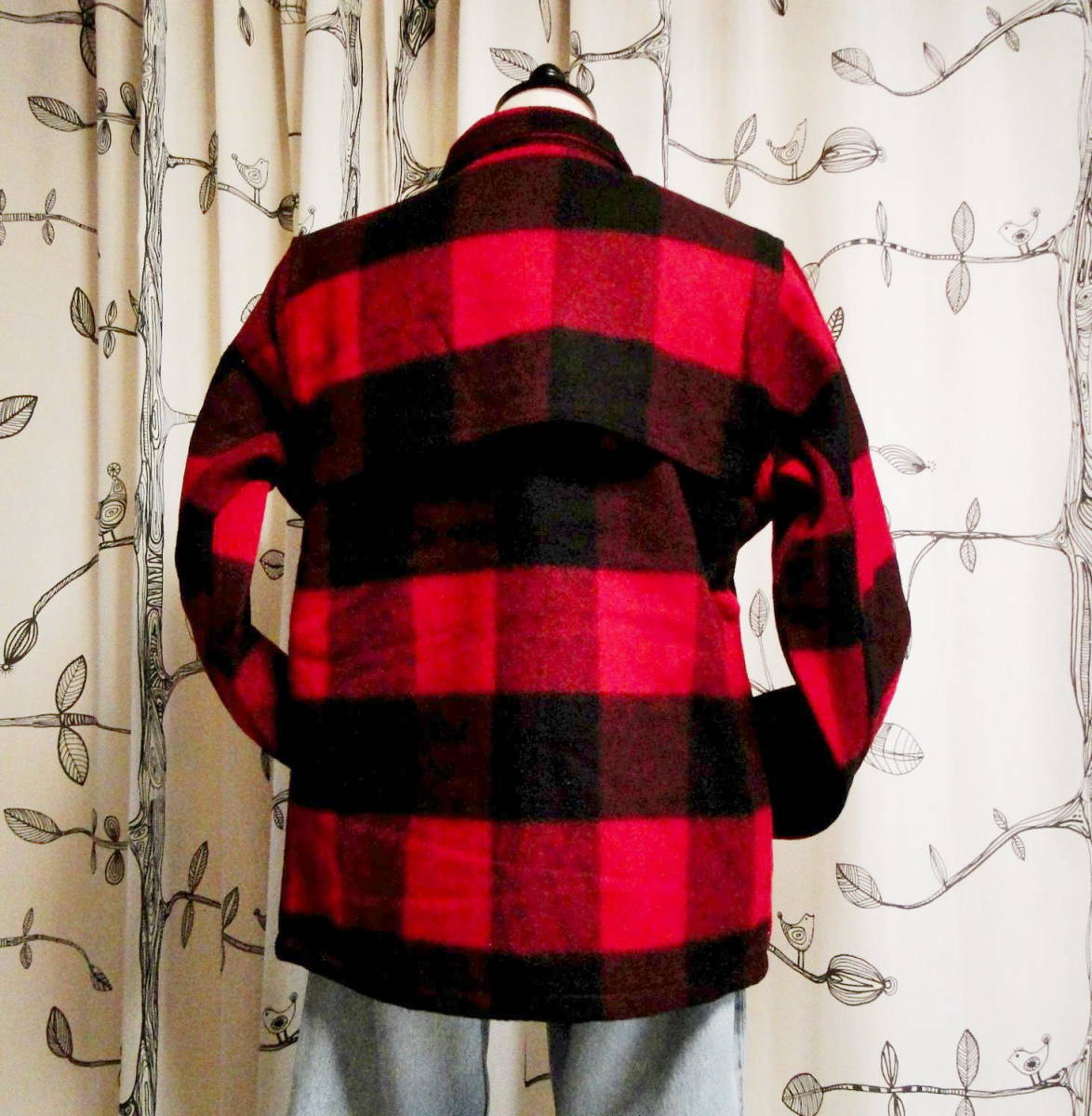 90's WoolRich ウールリッチ スタッグジャケット Made in U.S.A. バッファローチェック Dead stock・送料込