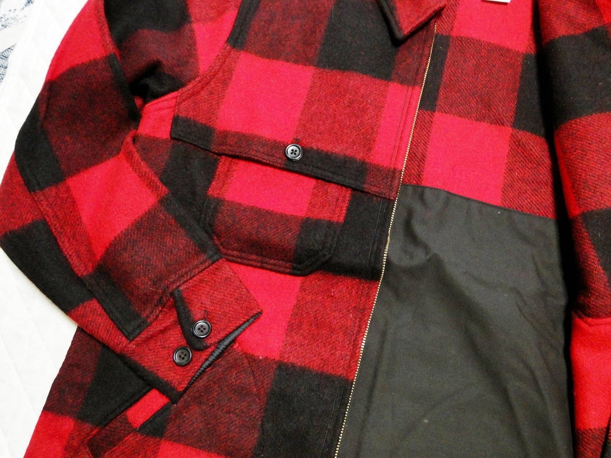 90's WoolRich ウールリッチ スタッグジャケット Made in U.S.A. バッファローチェック Deadstock・送料込