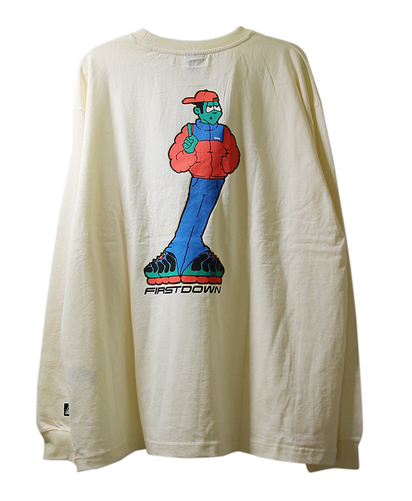 新作入荷!!】 (ファーストダウン) DOWN FIRST ロンT WHITE OFF T L/S
