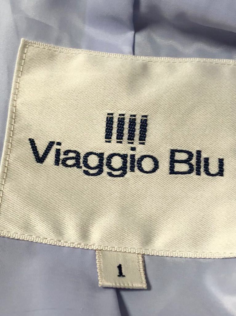 美品　Viaggio Blu ビアッジョブルー　アンゴラ混　フード付き　コート_画像8