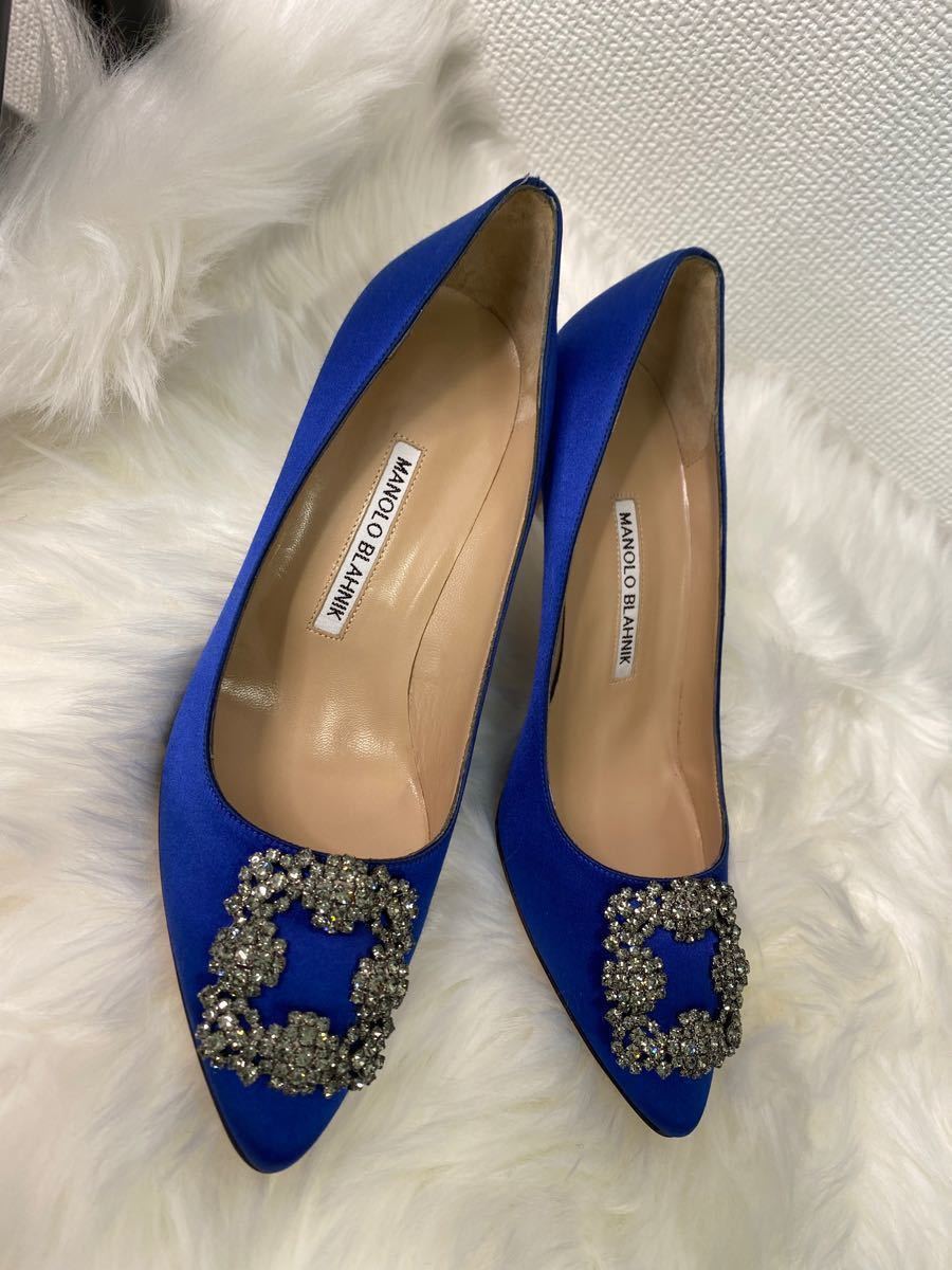 MANOLO BLAHNIK マノロブラニク パンプス　ハイヒール　ドレスシューズ　通勤シューズ　絹シューズ　