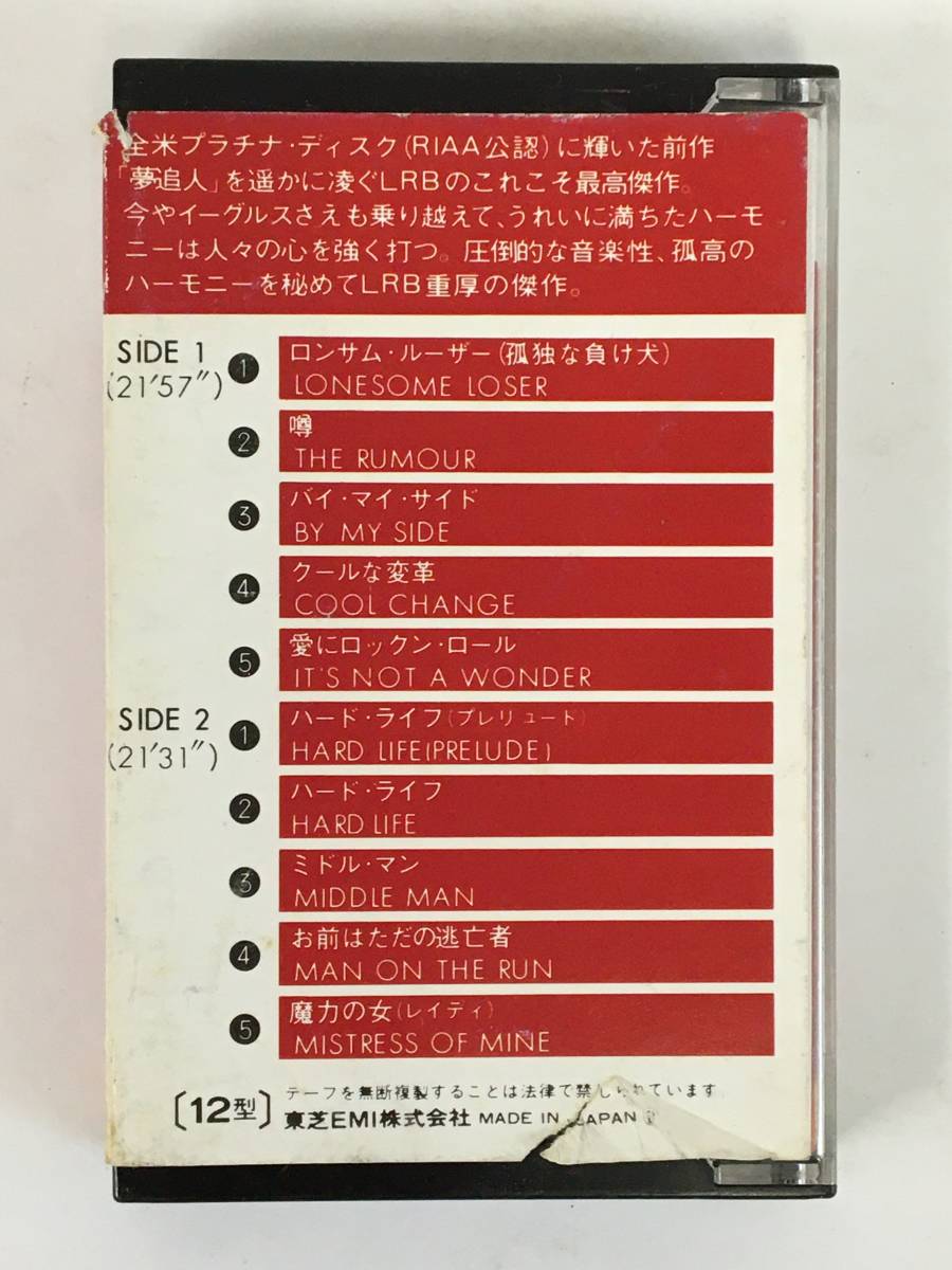 ★☆G539 LITTLE RIVER BAND リトル・リヴァー・バンド FIRST UNDER THE WIRE 栄光のロング・ラン カセットテープ☆★_画像4