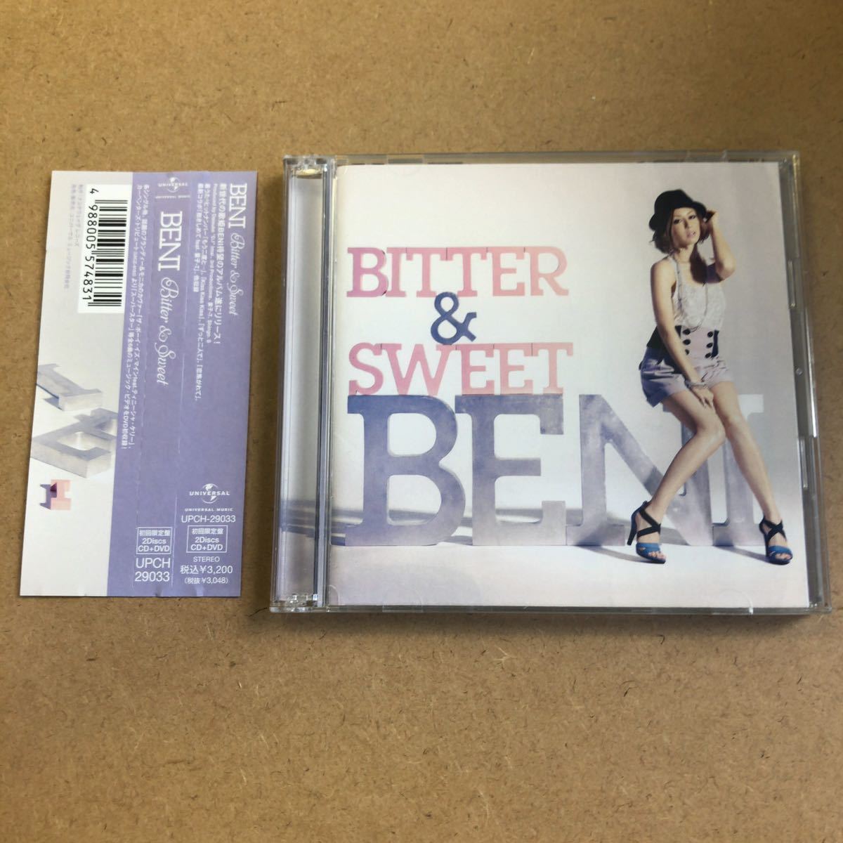 送料無料☆BENI『BITTERSWEET』初回限定盤CD＋DVD☆帯付☆美品☆アルバム☆234