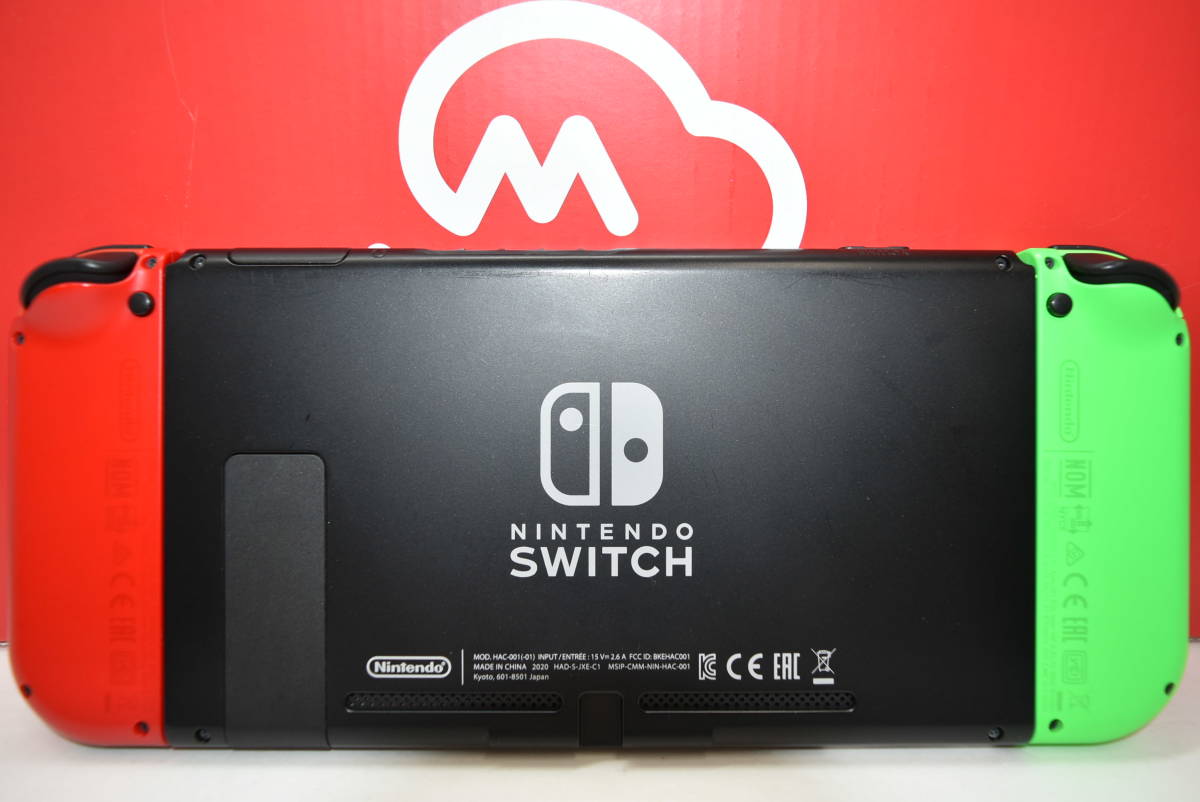 25M 【中古品】 Nintendo Switch バッテリー長持ちタイプ ニンテンドーストア限定パッケージ ニンテンドースイッチ ネオングリーン レッド_画像2