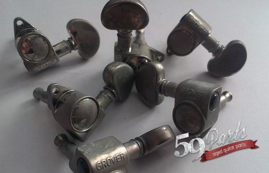 59 PARTS/AGED RELIC GROVER ROTOMATIC TUNERS FOR GIBSON HISTORIC