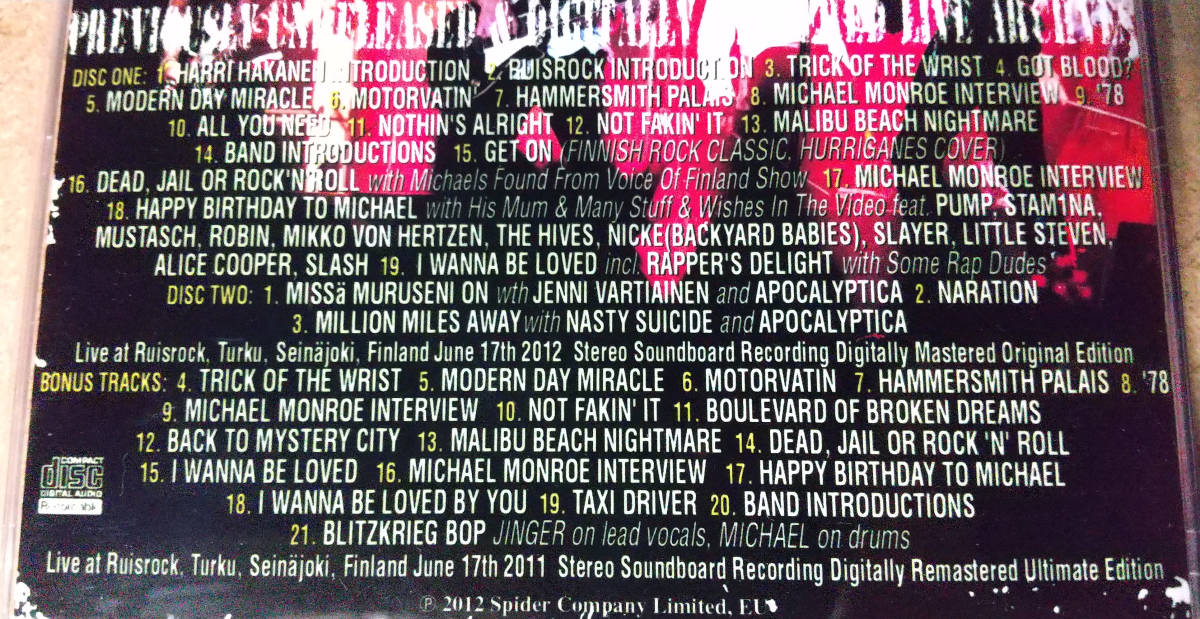 MICHAEL MONROE 「50TH BIRTHDAY SHOW」_画像3