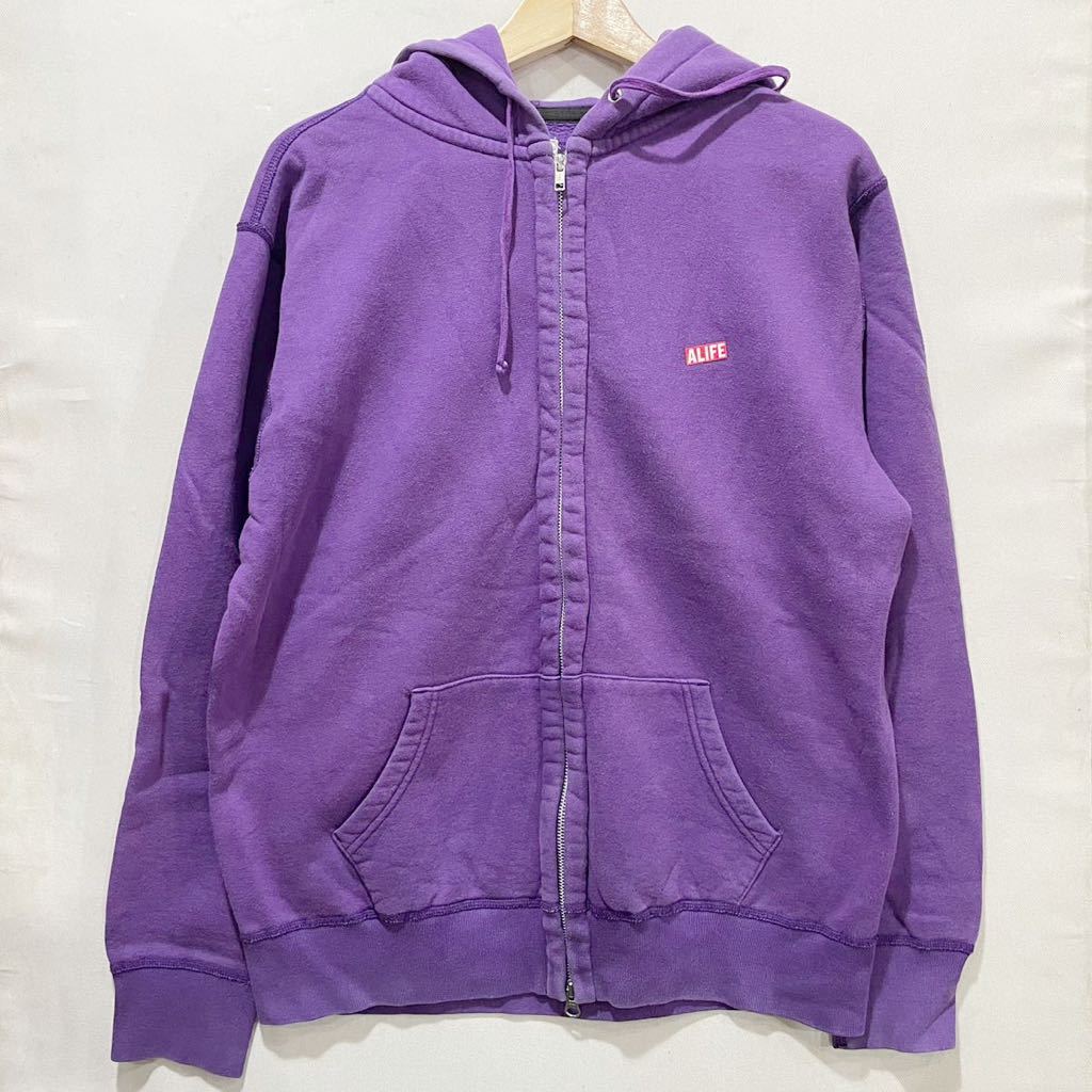 alife エーライフ ヘビーウェイト パーカー M PURPLE | Mens メンズ ...