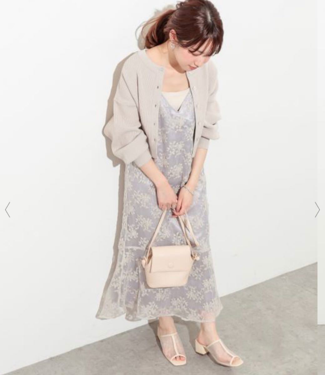 Paypayフリマ 新品 ナチュラルクチュール オーガンジー刺繍キャミワンピース グレー かわいい Paypayフリマ 新品 ナチュラルクチュール オーガンジー刺繍キャミワンピース グレー かわいい